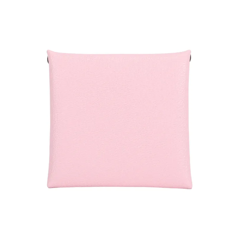 HERMES Bastia Chevre Mysore Goatskin Coin Purse Regular Women's Love Pink-2