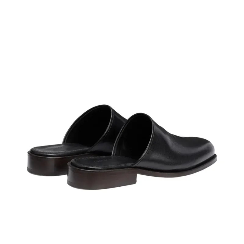 Lemaire Square toe Leather Mules-3