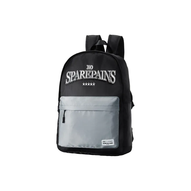 Spare No Pains. Polyester Backpack Regular Unisex White-17