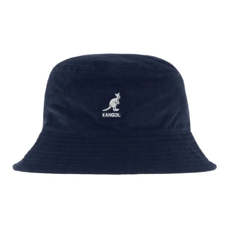 KANGOL Corduroy, Cotton Elastane Bucket Hats Unisex Marine Blue-0