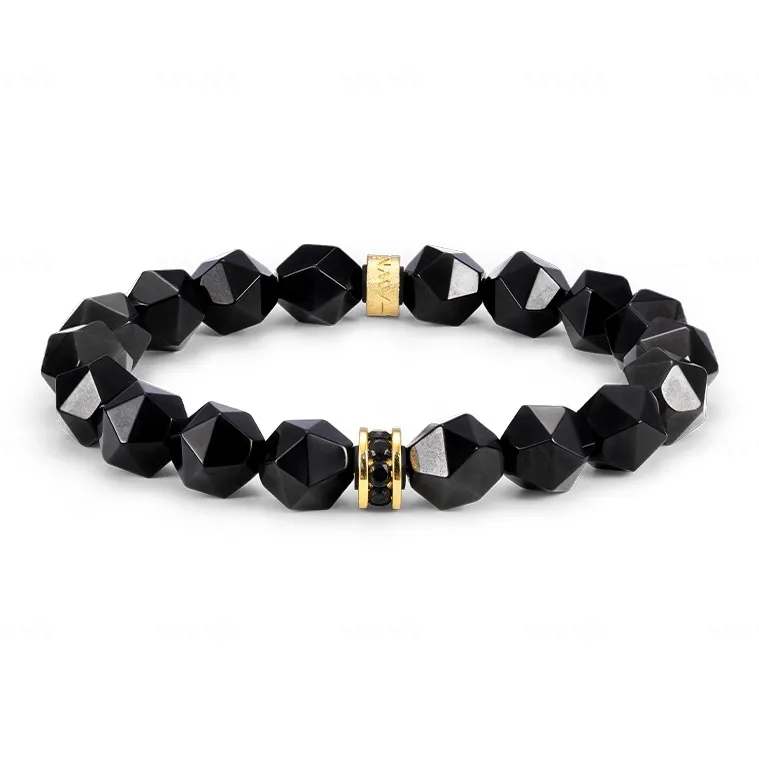 AWNL Obsidian Jade Bracelets Men's-0