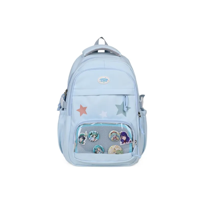 BUBM Composite Cloth Backpack Unisex Multicolor-14