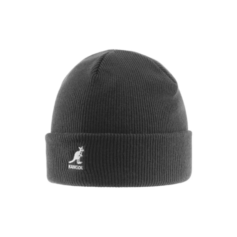 KANGOL Flannel, Acrylic Beanies Unisex Black-0
