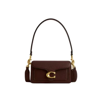 COACH Tabby Leather Shoulder Bag Trumpets Women's Maple
