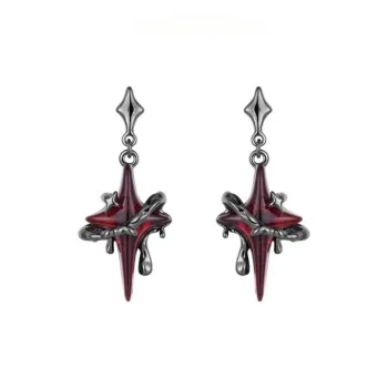 KING OF BLING 925 Sterling Silver Pin, Alloy, Resin Earrings Unisex