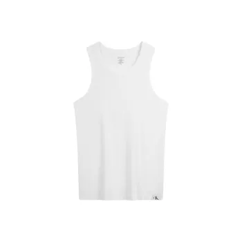 CALVIN KLEIN Tank Tops Men's 100 Moon White