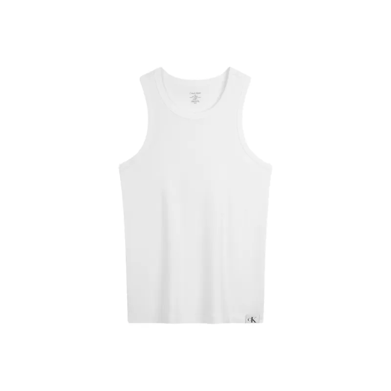CALVIN KLEIN Tank Tops Men's 100 Moon White-0