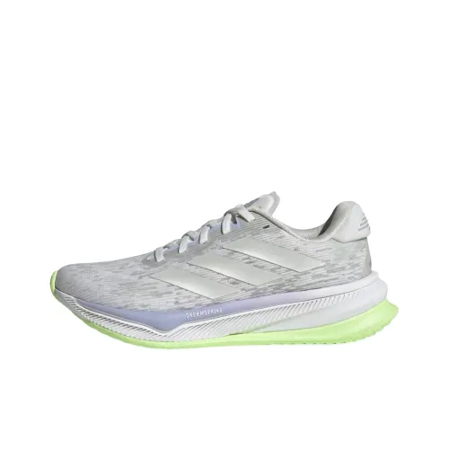 Adidas Supernova Slip Resistant Breathable Low Top Running Shoes Women's Silver