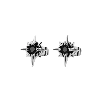 Danqin Plated Silver Stud Earrings Unisex