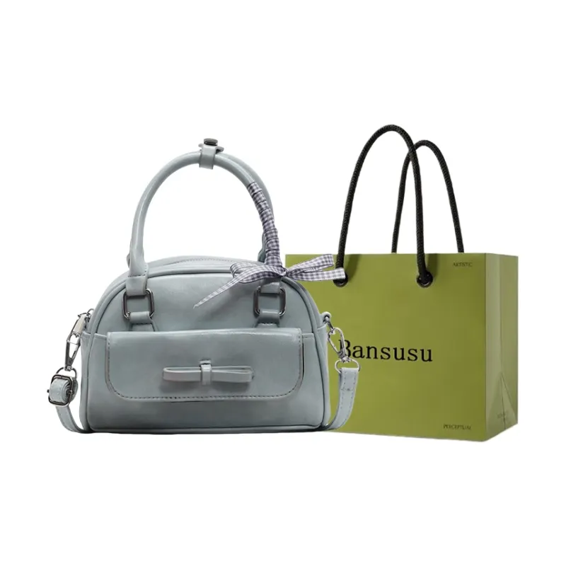 Bansusu PU One Shoulder Handbags Regular Women's Ecru/Pink/Blue/Black-5
