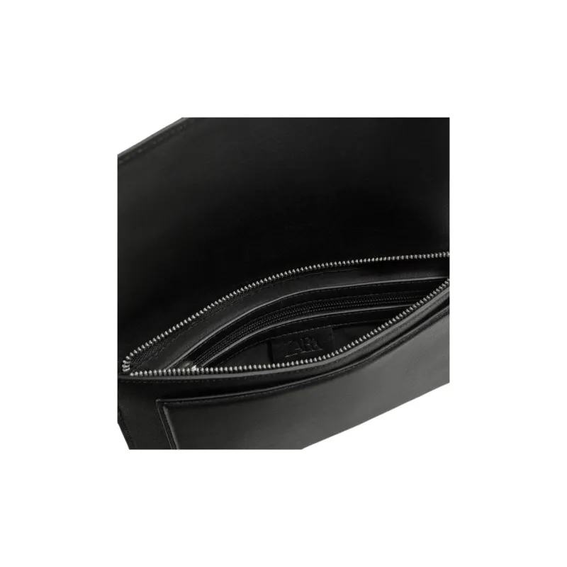 ZARA Polyurethane Envelope Bag Clutches Men's Black-2