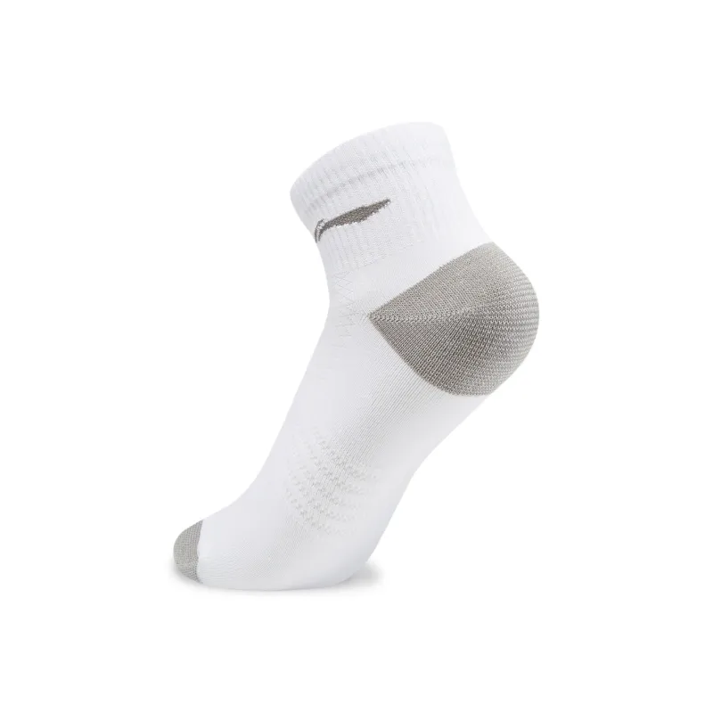 LiNing Sports Life Collection Ankle Socks Unisex 3 Pack White-2
