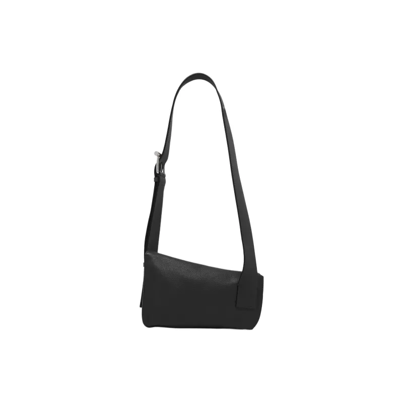 Alexander McQueen T Bar Sling Calfskin Crossbody Bag, Shoulder Bag Men's Black-2