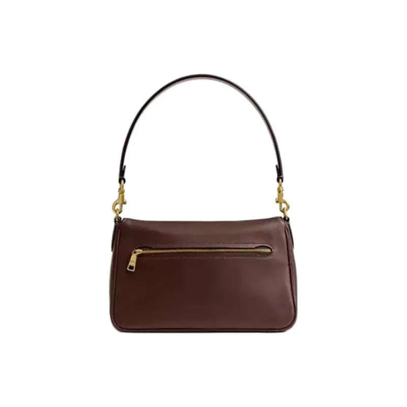 COACH Tabby Leather Shoulder Bag Medium Size Women's Maple-2