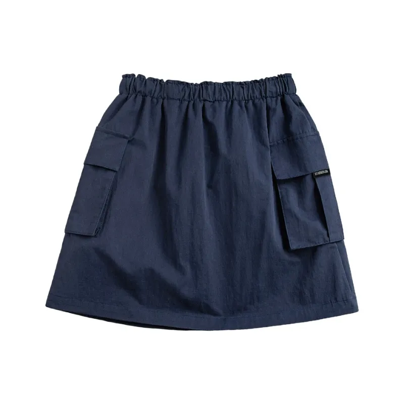 Cypress House Casual Short Skirts Women's Navy Blue-1