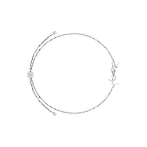 SAINT LAURENT Recycled 18K Gold Bracelets Women's Silver
