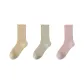 [3 Pack]Ruffle & Mesh Breathable-Custard+Aqua Green+Pastel Pink
