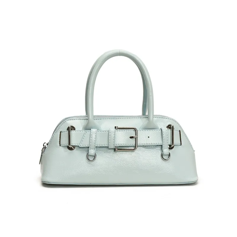 Yalu PU Bowling Bag, Shoulder Bag, Crossbody Bag, Handbag Women's White/Black/Yellow/Pink/Blue-29