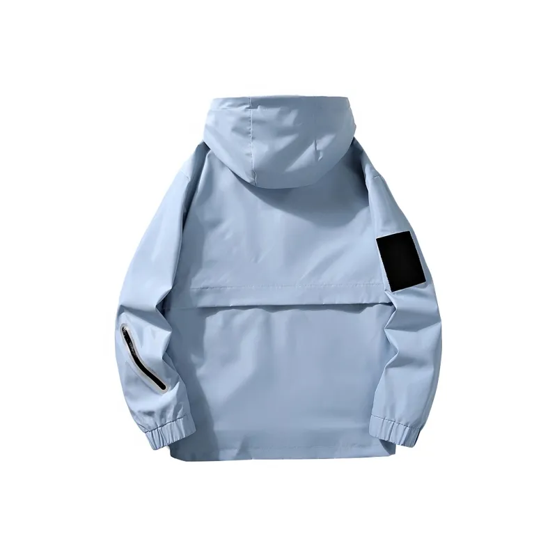 33TH Jackets Coats Unisex Rainy Blue-1