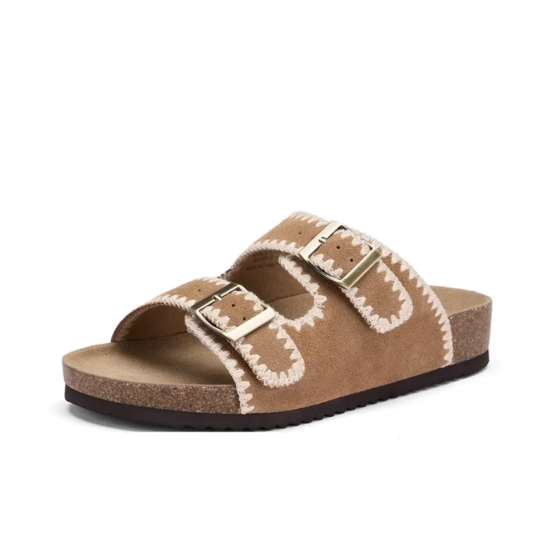 Hotwind Pinecone Grey Series Slip Resistant Slide Slippers Women's-1