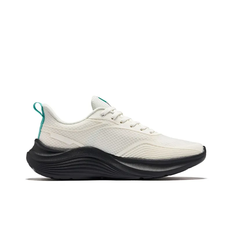 Erke Cushioning Rebound Low Top Casual Running Shoes Women's Microcrystal White-1