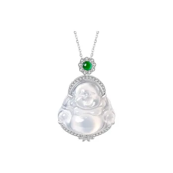ZHOUBAIFU Chalcedony Necklaces Unisex