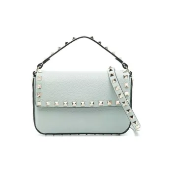 Valentino Leather One Shoulder Handbag Women's Mint Green
