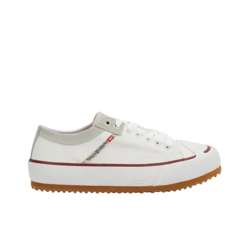 DIESEL Low Top Stylish Skateboarding Shoes Women's White Gray-1