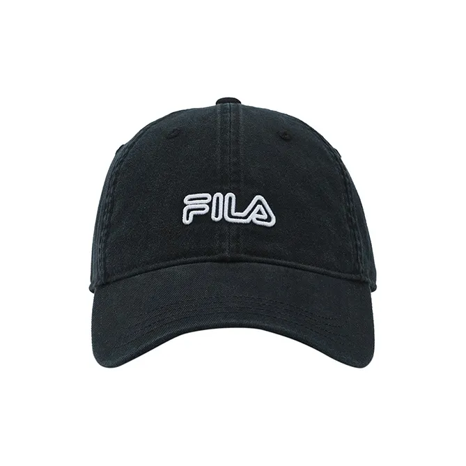 FILA Cotton Baseball Caps Unisex Jet Black-0