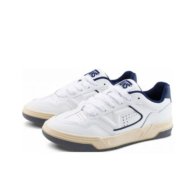 Vans Upland Anti Slip Wear Resistant Low Top Skateboard Shoes Unisex White-1