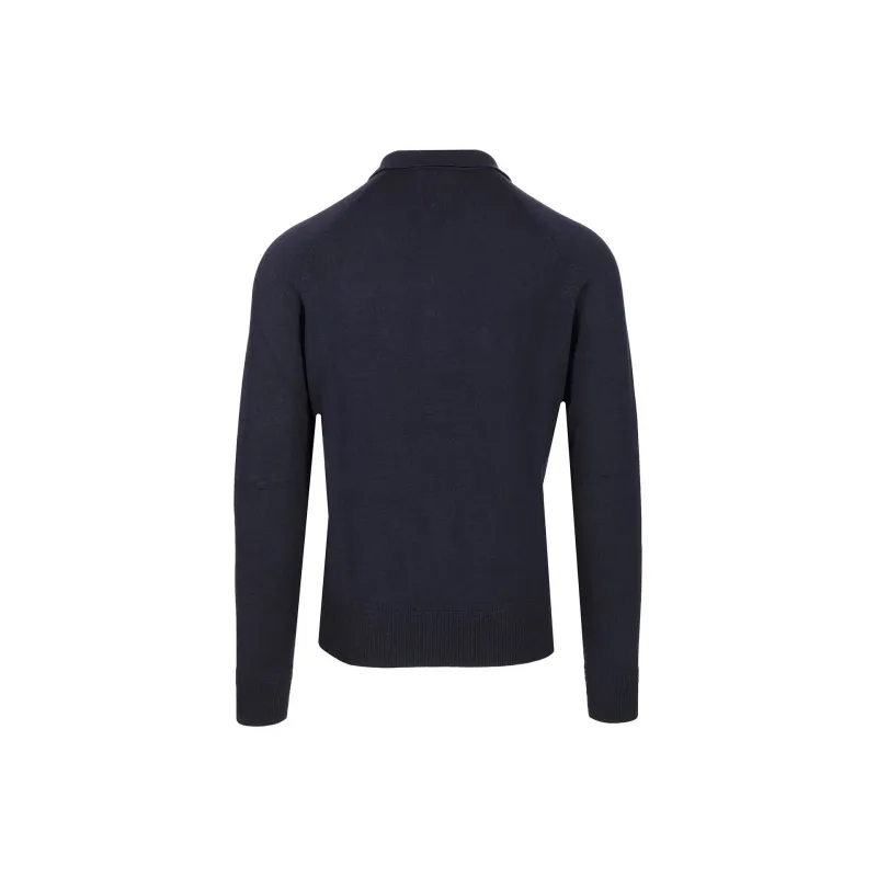 TOM FORD Long Sleeved Knitted Polo Shirt-1