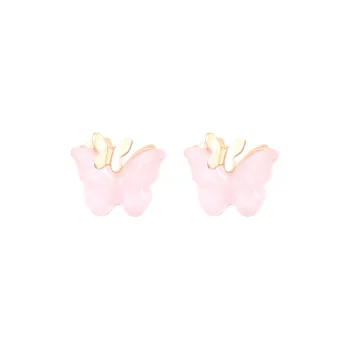 QIANFANGDAHUANGYE Resin S925 Sterling Silver Stud Earrings Women's