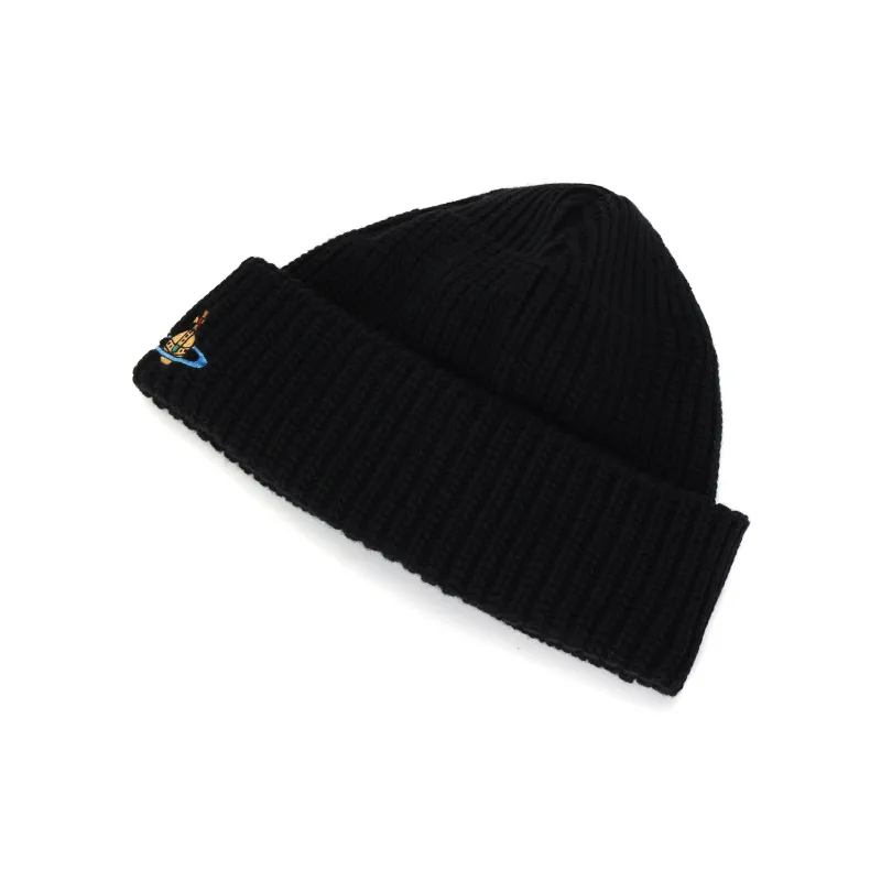 Vivienne Westwood Orb Embroidered Knitted Beanie-2