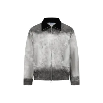 DOH STORE Denim Jacket Unisex White Gray