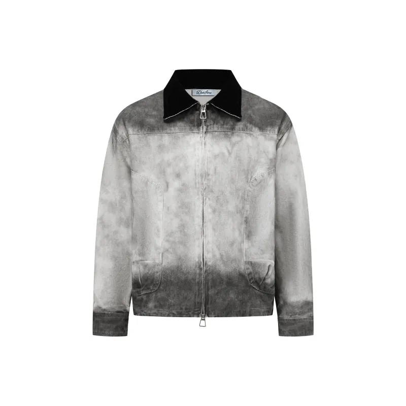 DOH STORE Denim Jacket Unisex White Gray-0