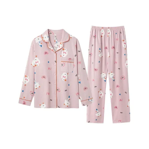 ZAO FU NIAO Pajama Set Women's Soothing Powder