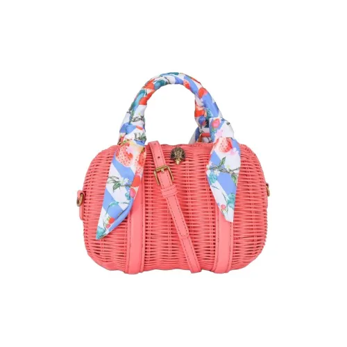 Kurt Geiger London Kensington Satin Shoulder Bag Crossbody Bag Handbag Women's Pink