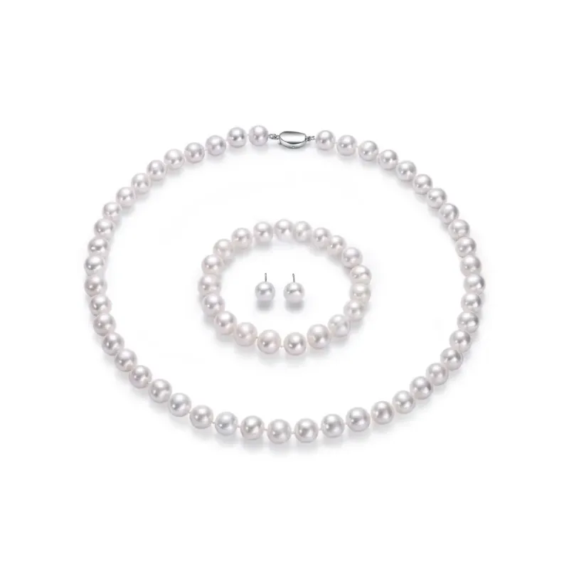 Golden Bliss Pearl Necklaces Unisex-3
