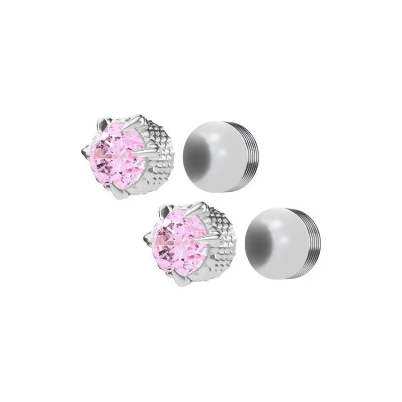 KING OF BLING Alloy With Zircon Stud Earrings Unisex-12
