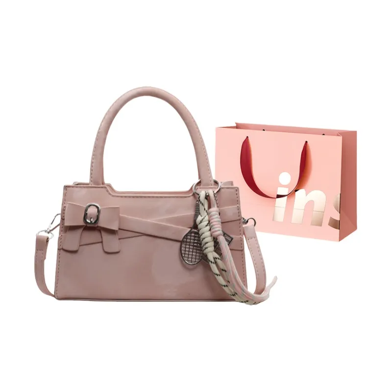 WHEELY BABY+ PU Crossbody Handbags Women's Black/Ecru/Silver/Pink/Green-10