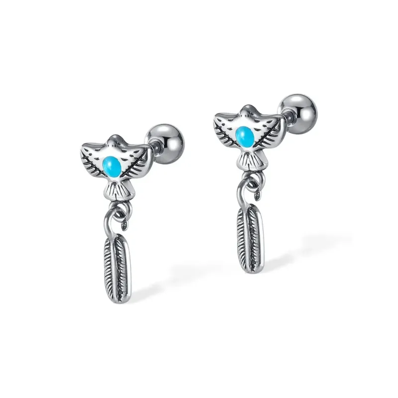 KING OF BLING Alloy, Oil Drip Earrings Unisex-6