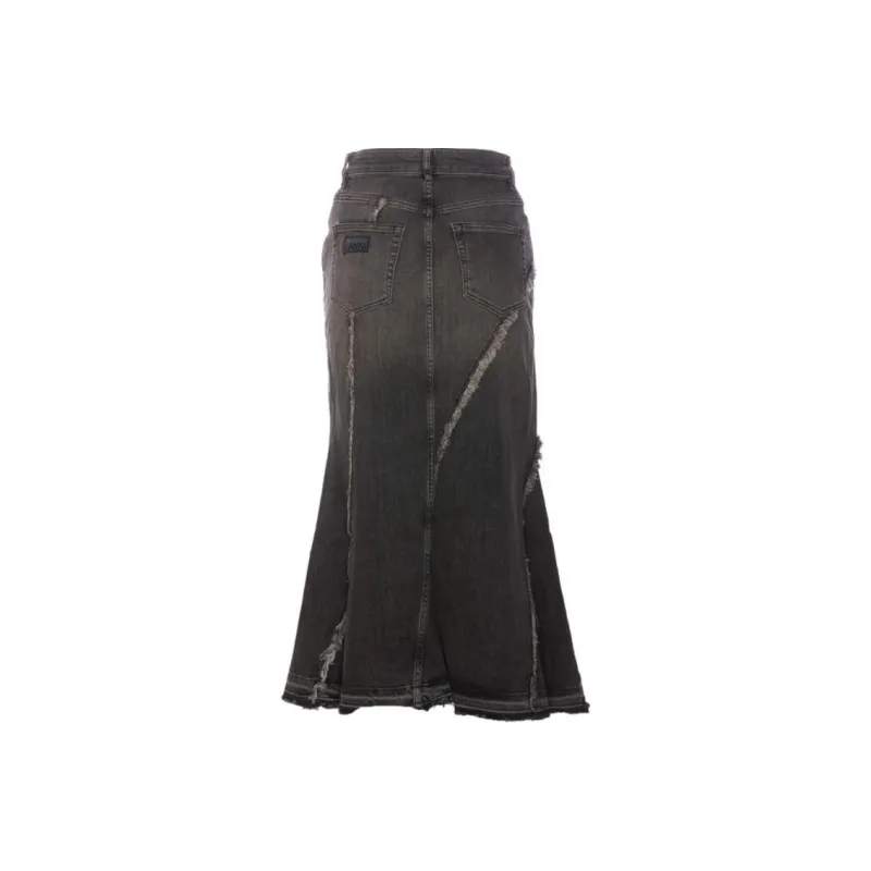 GANNI Washed Denim Skirt-1
