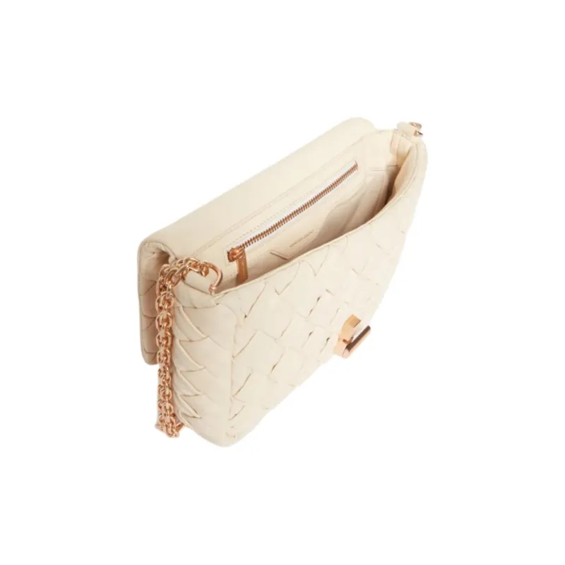 Vanessa Bruno Lambskin Crossbody Bag, Shoulder Bag Medium Size Women's Ivory-1