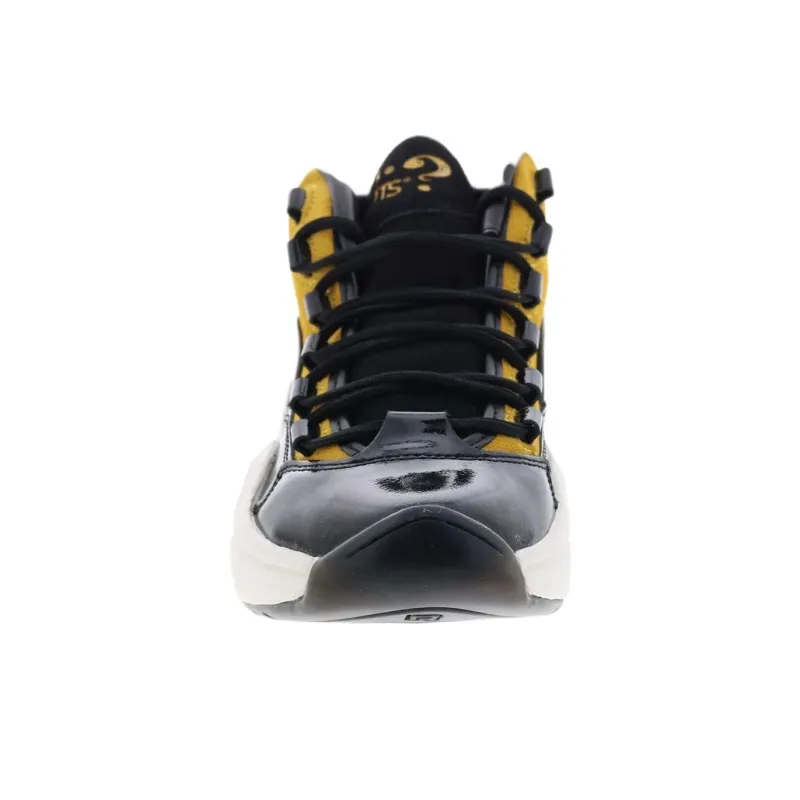 Reebok Bait X Peanuts X Question Mid 'Black Boldly Yellow'-4