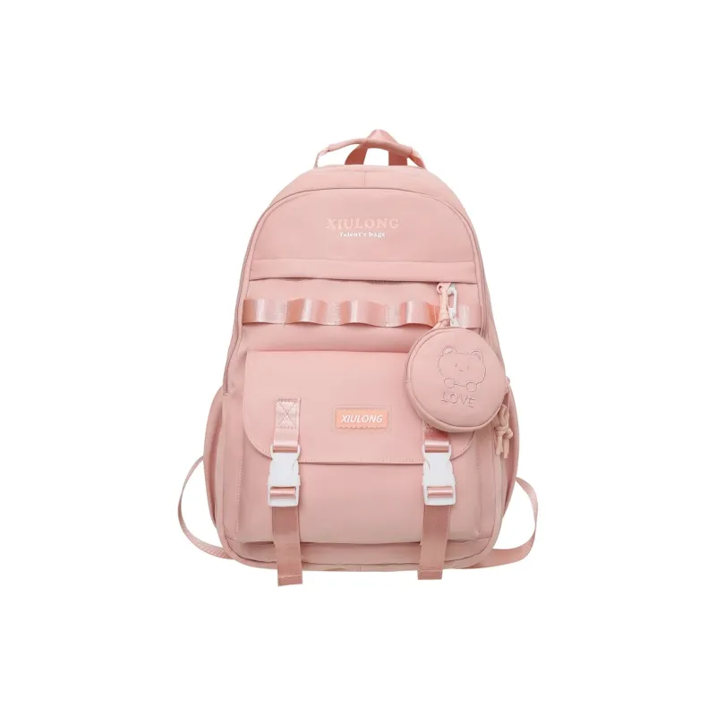 H YXIANG Nylon Backpack Regular Unisex Multicolor-4
