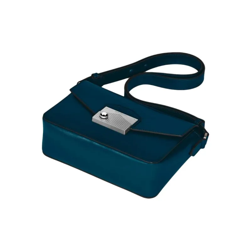 MONTBLANC Meisterstuck Grain Cow Leather Messenger Bag Shoulder Bag Men's Mediterranean Blue-3