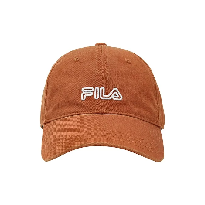 FILA Cotton Baseball Caps Men's Caramel Yellow-1