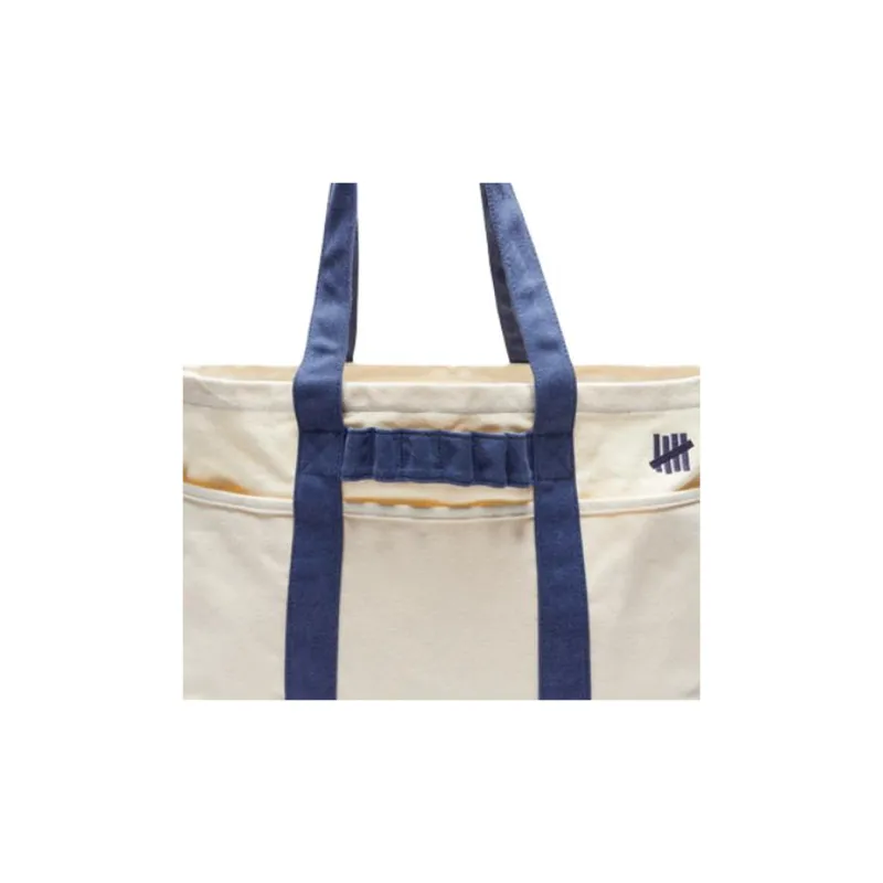 UNDEFEATED Cotton Tote Bag Shopping Bag Handbag Shoulder Bag Regular Unisex Olive Green/Ecru-6