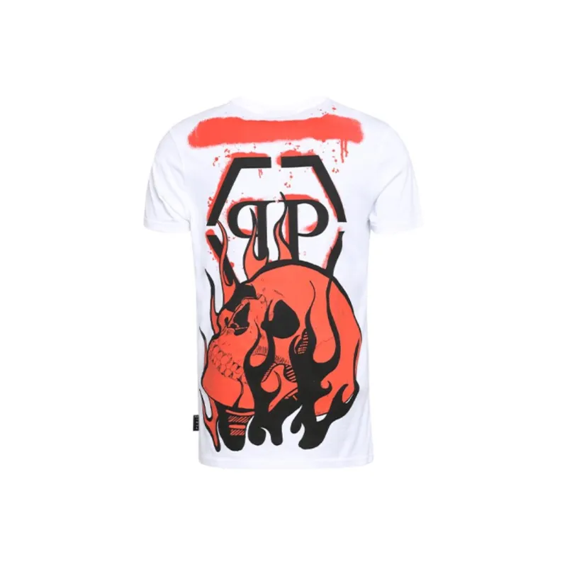 PHILIPP PLEIN T Shirts Men White-1