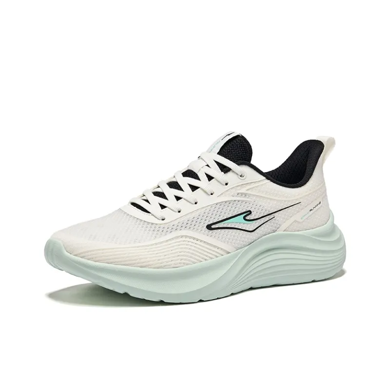 Erke Cushioning Lightweight Rebound Low Top Casual Running Shoes Men's Microcrystal White-2